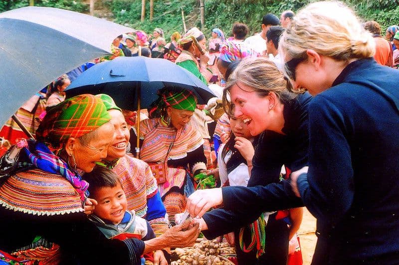 The ethnic minorities in Bac Ha are very hospitable
