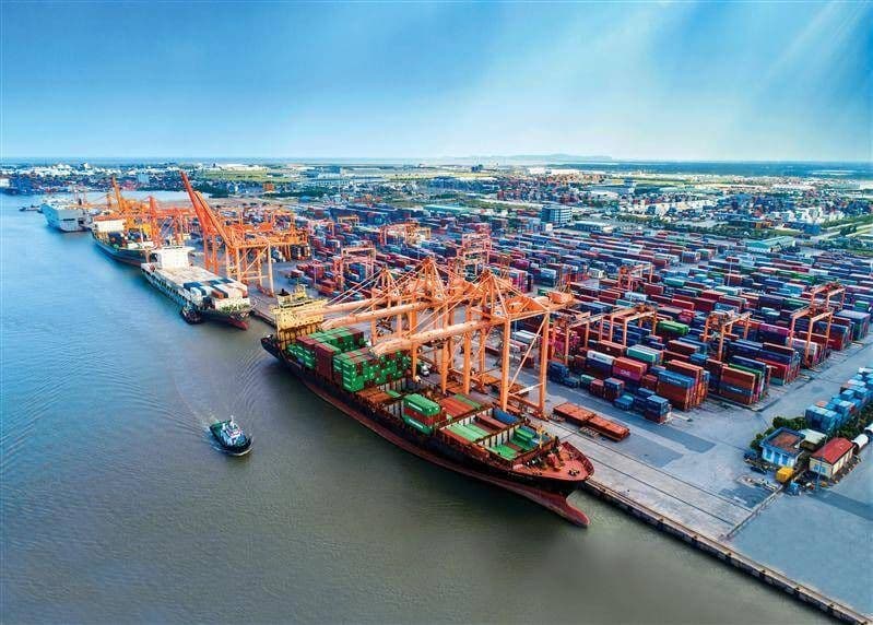 Hai Phong Port is the second-largest port in Vietnam