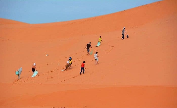 Sand slide on