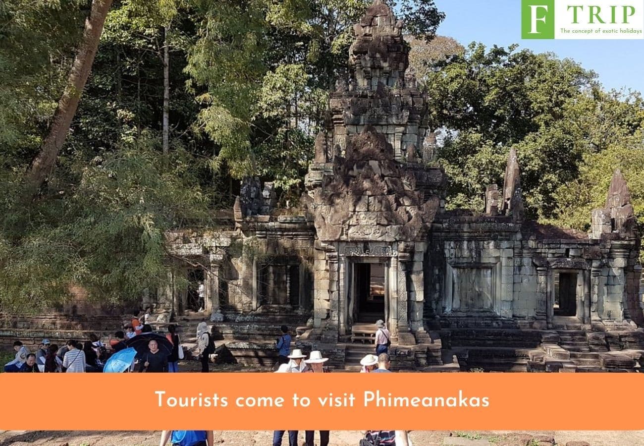 Tourists come to visit Phimeanakas