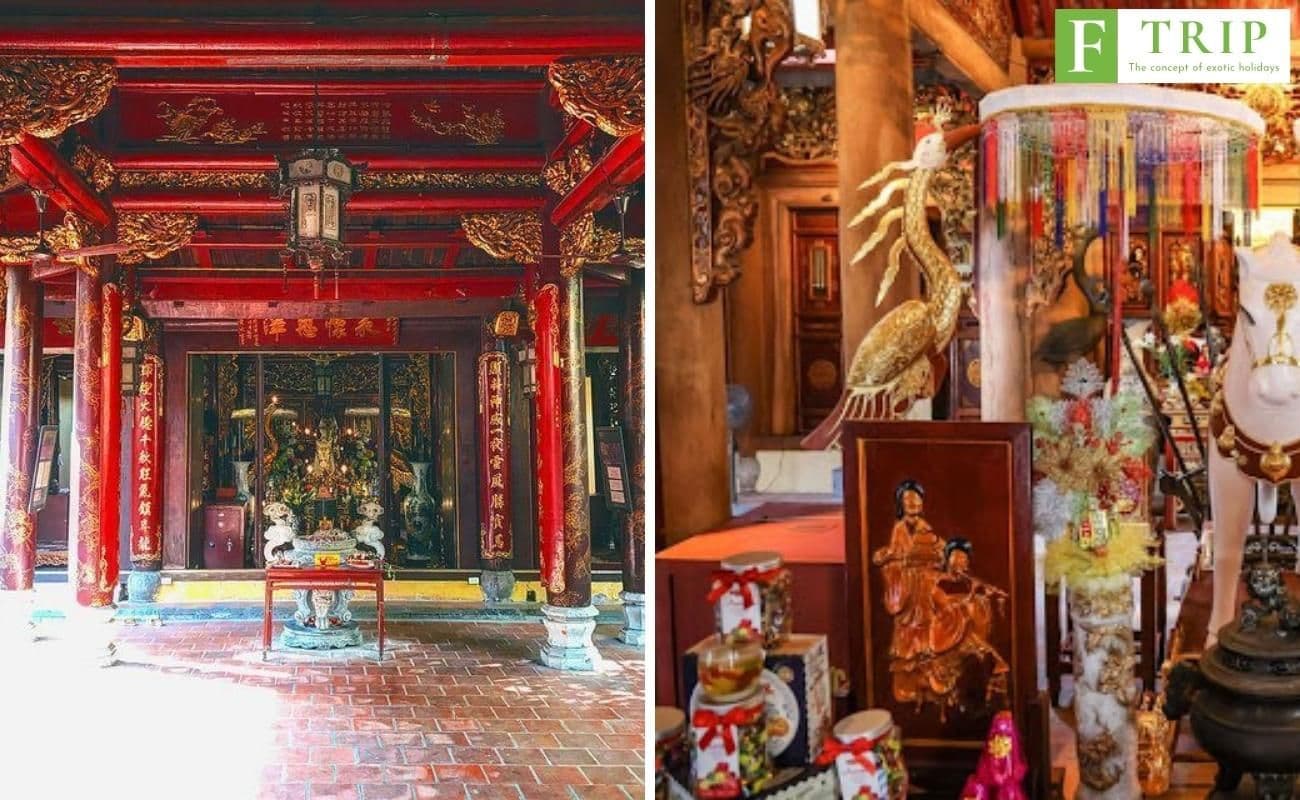 Interior architecture of Bach Ma Temple (Source: Internet)